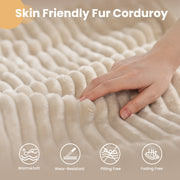 OVIOS 59" O-Shape Modular Couch, Plush Corduroy Fabric, No Assembly Required